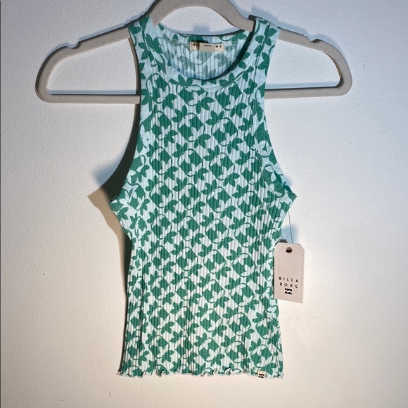 Billabong‎ Green Patterned Tank Top - Picture 4 of 13